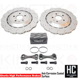 FOR AUDI S3 RS3 VW GOLF R SEAT LEON CUPRA REAR RS7 BIG BRAKE DISCS UPGRADE 356mm