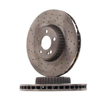 FOR MERCEDES C/E CLASS CLS GLC DRILLED FRONT BRAKE DISCS PADS WEAR SENSOR 342mm