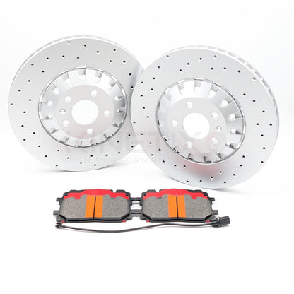 FOR AUDI RS4 RS5 B9 (2017-) FRONT BRAKE DISCS CERAMIC PADS 375mm 4M0615301AM