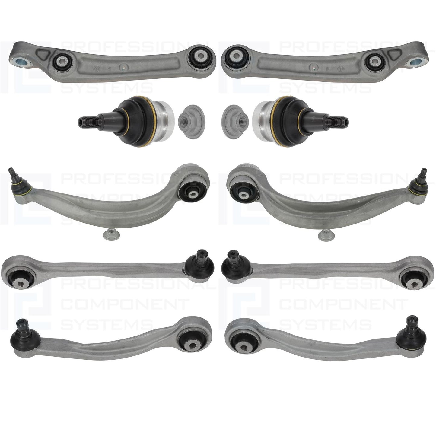 FOR AUDI Q7 SQ7 FRONT UPPER LOWER SUSPENSION WISHBONES CONTROL ARMS BALL JOINTS