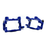 FOR VW SCIROCCO R BLUE REAR LEFT RIGHT BRAKE CALIPER CARRIER SLIDER BRACKETS