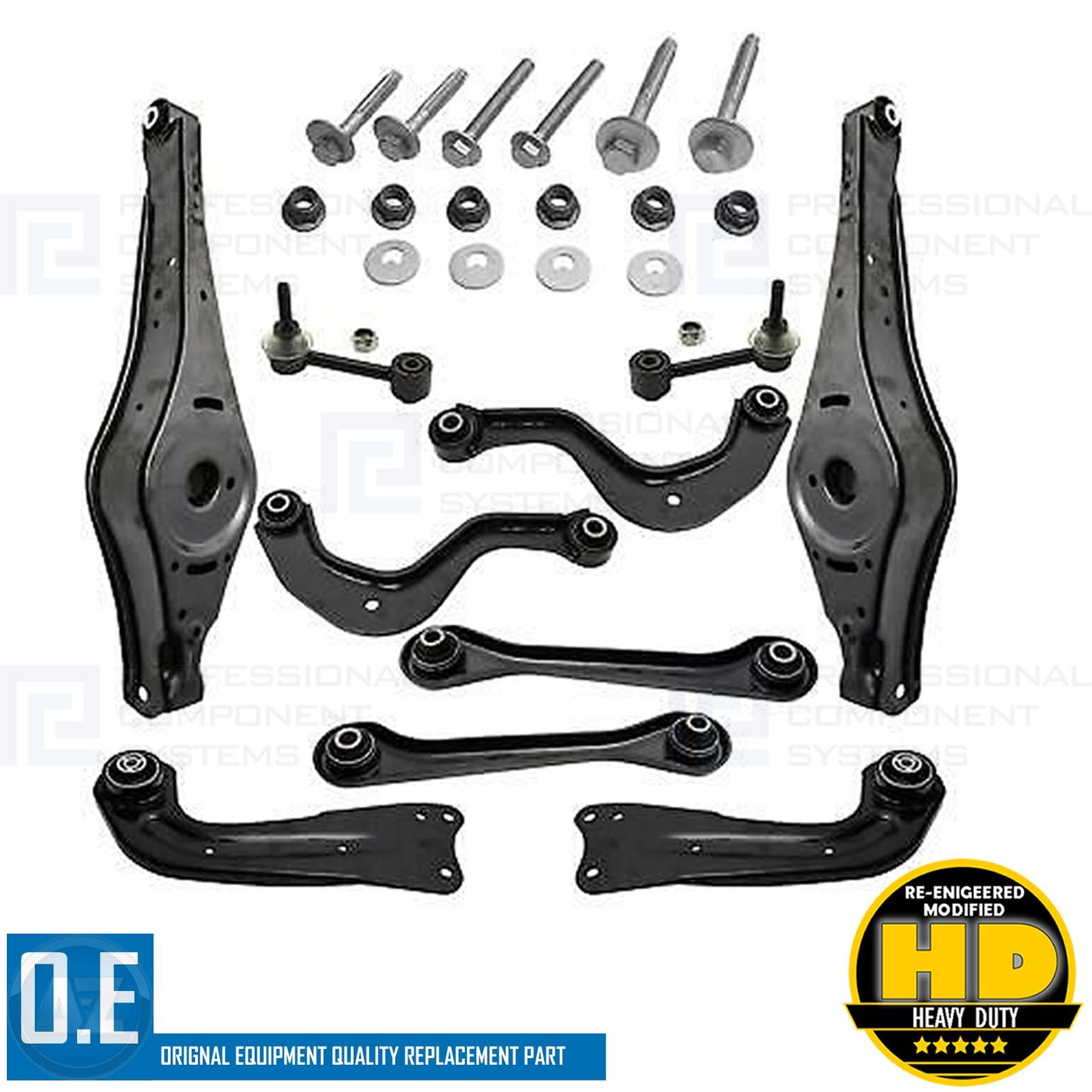 FOR VW BEETLE REAR AXLE UPPER LOWER SUSPENSION WISHBONE CONTROL ARMS LINKS KIT