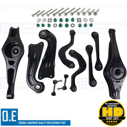 FOR VW GOLF MK5 REAR UPPER LOWER SUSPENSION WISHBONE CONTROL ARMS DROP LINKS KIT