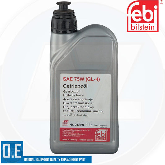 FEBI BILSTEIN GERMANY MANUAL TRANSMISSION GEARBOX OIL YELLOW 21829 FEBI