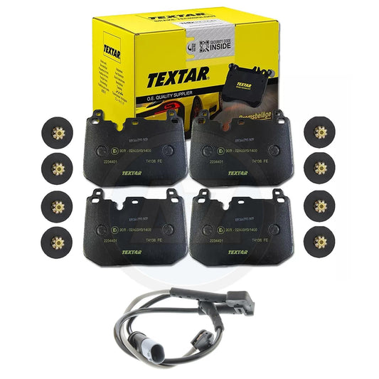 FOR MINI JOHN COOPER WORKS F54 F56 F57 F60 TEXTAR FRONT BRAKE PADS SET & SENSOR