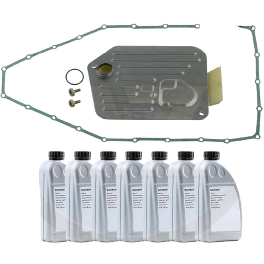 FOR ZF 5HP30 AUTOMATIC TRANSMISSION GEARBOX PAN FILTER GASKET & 7L OIL KIT SET