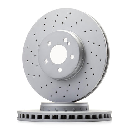 FITS MERCEDES C/E CLASS GENUINE ATE FRONT BRAKE DISCS PAIR 342mm A0004212212