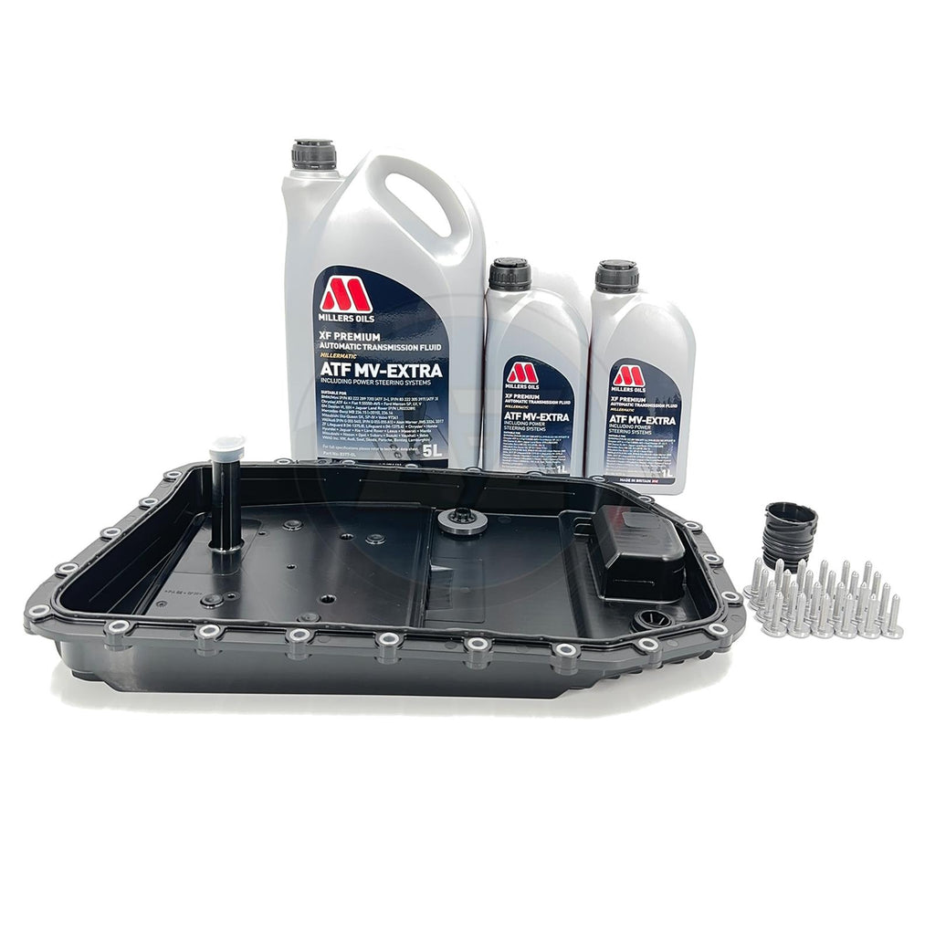 FOR BMW 116d E8X AUTOMATIC TRANSMISSION GEARBOX PAN FILTER KIT 7L MILLERS OIL