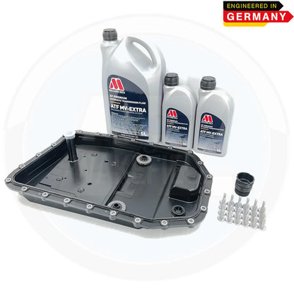 FOR BMW 335d E9X AUTOMATIC TRANSMISSION GEARBOX PAN FILTER KIT 7L MILLERS OIL