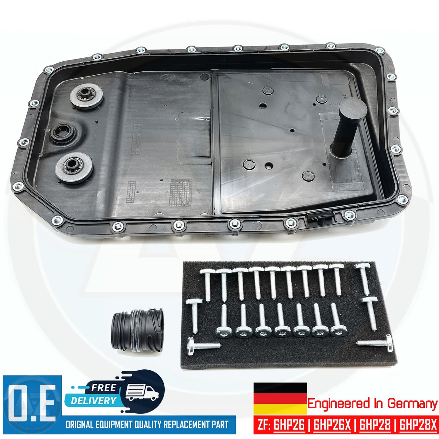 FOR JAGUAR XF 5.0 AUTOMATIC TRANSMISSION GEARBOX SUMP PAN FILTER 7L OIL