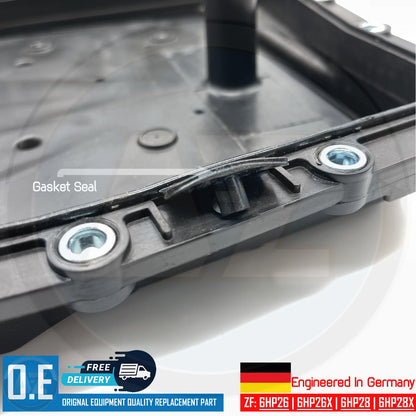FOR JAGUAR XJ 5.0 V8 AUTOMATIC TRANSMISSION GEARBOX SUMP PAN FILTER 7L OIL
