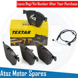 FOR BMW X5 M50d F15 CROSS DRILLED FRONT BRAKE DISCS TEXTAR PADS SENSOR 385mm