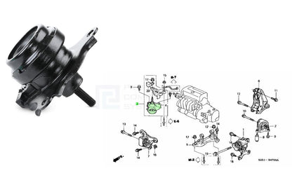 RIGHT SIDE ENGINE MOUNTING MOUNT FOR HONDA CIVIC EP EU EV F-RV FRV  BE 1.7 CDTi