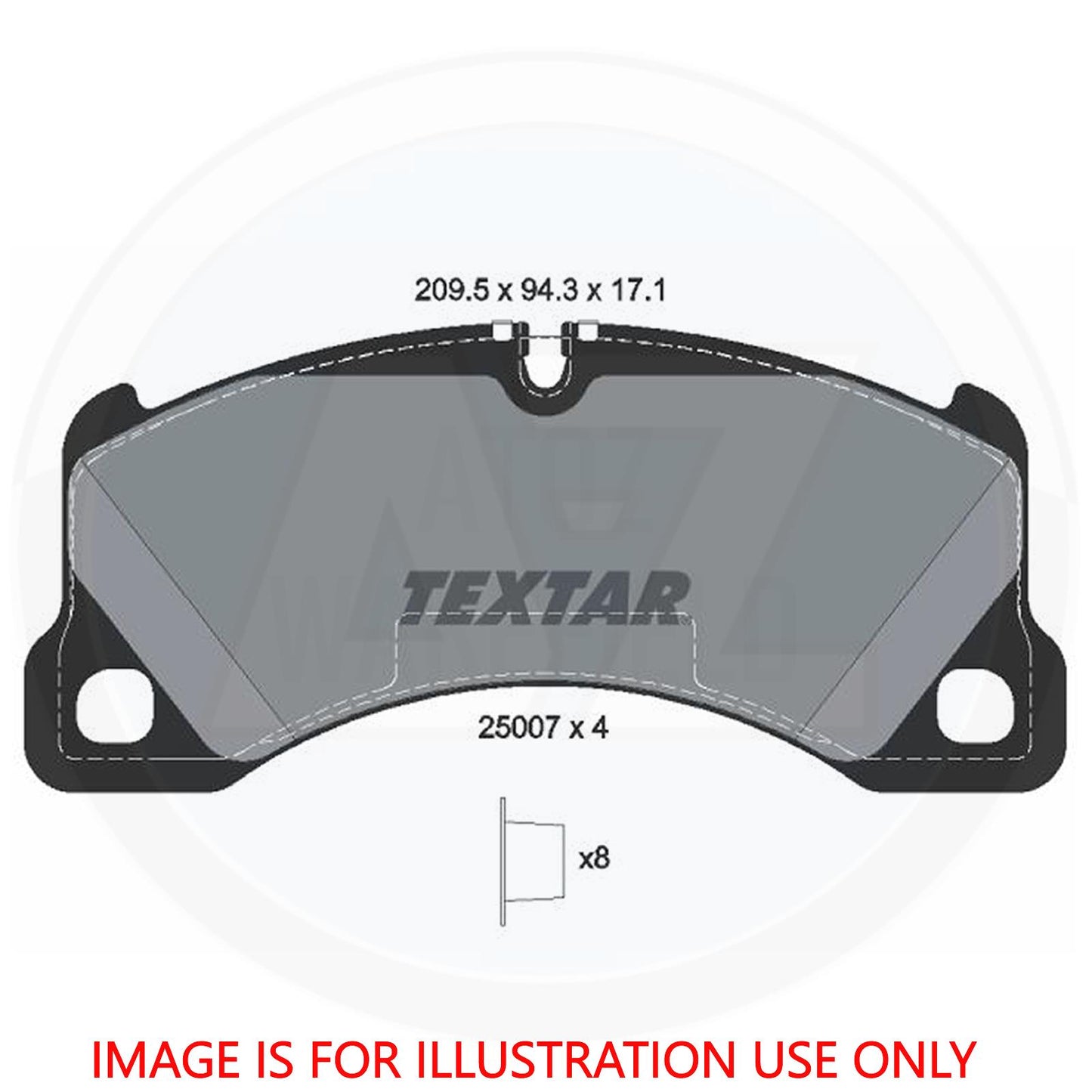 FOR AUDI E-TRON PORSCHE TAYCAN PANAMERA MACAN CAYENNE TEXTAR FRONT BRAKE PADS