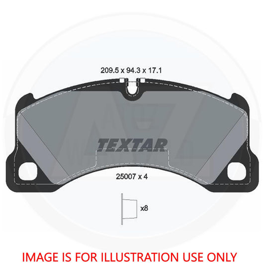 FOR AUDI E-TRON PORSCHE TAYCAN PANAMERA MACAN CAYENNE TEXTAR FRONT BRAKE PADS