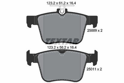FOR AUDI S3 8V FRONT REAR TEXTAR BRAKE PADS SET FR RR