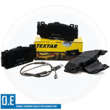 FOR BMW M2 F87 FRONT LEFT RIGHT BRAKE DISCS TEXTAR PADS WEAR SENSOR WIRE 400mm