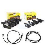 FOR BMW 220d 225d 220i 225i F22 F23 TEXTAR FRONT REAR BRAKE PADS & WEAR SENSORS
