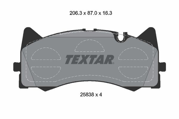 FOR MERCEDES AMG GT C63 C63S E63 E63S AMG TEXTAR FRONT BRAKE PADS WEAR SENSOR