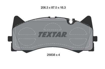 FOR MERCEDES AMG GT C63 C63S E63 E63S AMG TEXTAR FRONT BRAKE PADS WEAR SENSOR