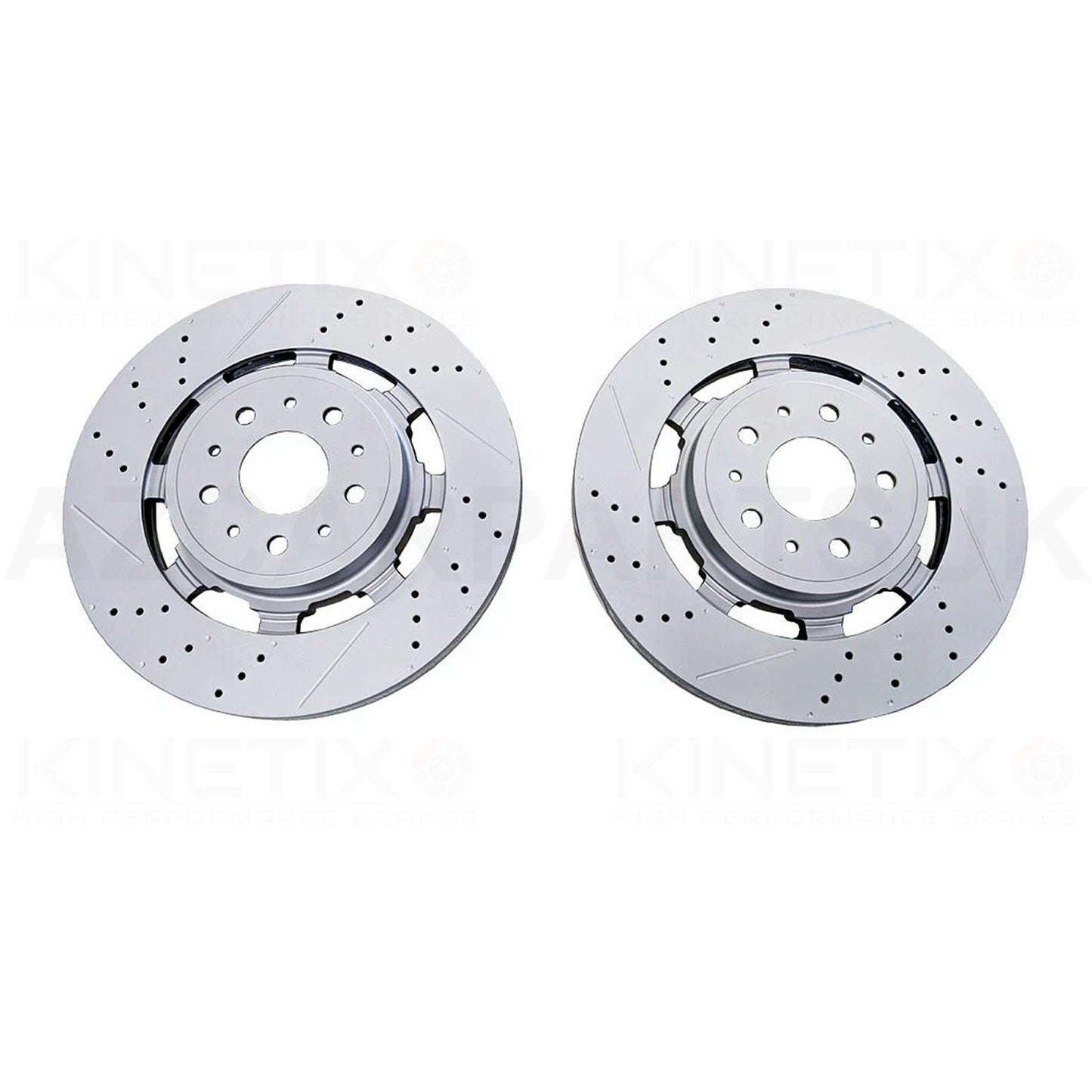 FOR MASERATI GRANTURISMO GRANCABRIO 4.7 FRONT BRAKE DISCS PAIR 360mm 257141