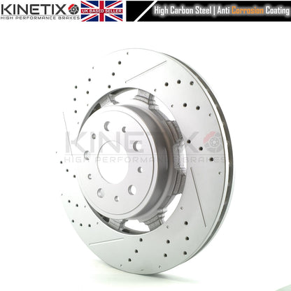 FOR MASERATI GRAN CABRIO GRAN TURISMO GRANTURISMO GRANCABRIO 4.7 V8 FRONT BRAKE DISCS PAIR 360mm X 32mm **257141 KINETIX**