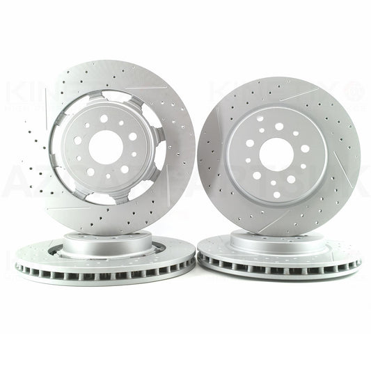 FOR MASERATI GRANTURISMO GRANCABRIO 4.7 V8 4.7 S FRONT REAR BRAKE DISCS FR/RR 360mm 330mm KINETIX 257141 | 221253 | 228411