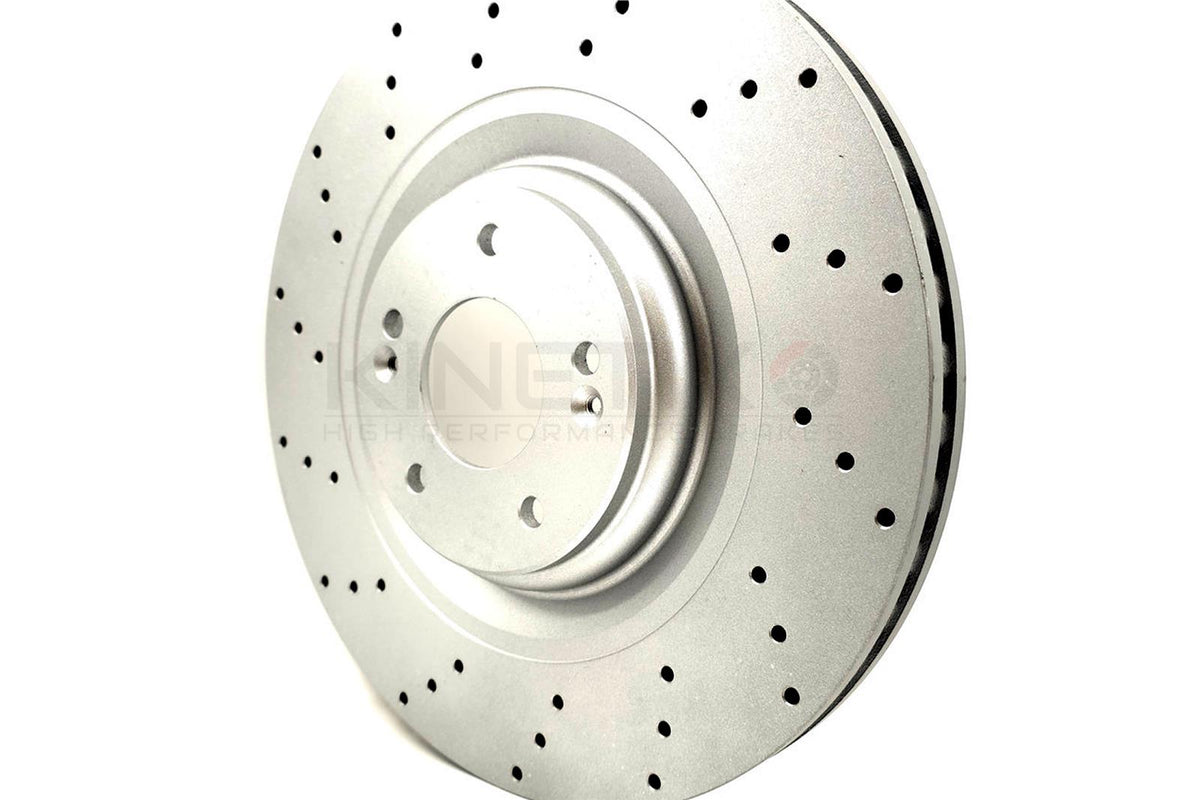 FOR HYUNDAI I30 N KONA N 2.0 N 2021- DRILLED FRONT BRAKE DISCS APEC PADS 360mm