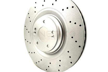 FOR HYUNDAI I30 N KONA N 2.0 N 2021- DRILLED FRONT BRAKE DISCS APEC PADS 360mm