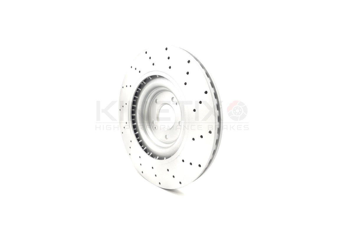 FOR HYUNDAI KONA ELANTRA 2.0 N DRILLED FRONT BRAKE DISCS PAIR 360mm 51712S0200