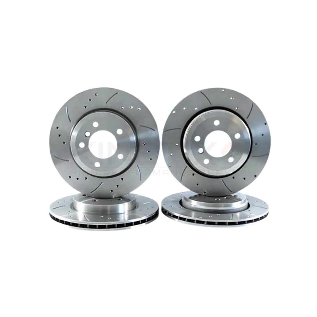 FOR INFINITI EX30 FX30 FX50 G37 Q60 FRONT REAR BRAKE DISCS 355mm 350mm