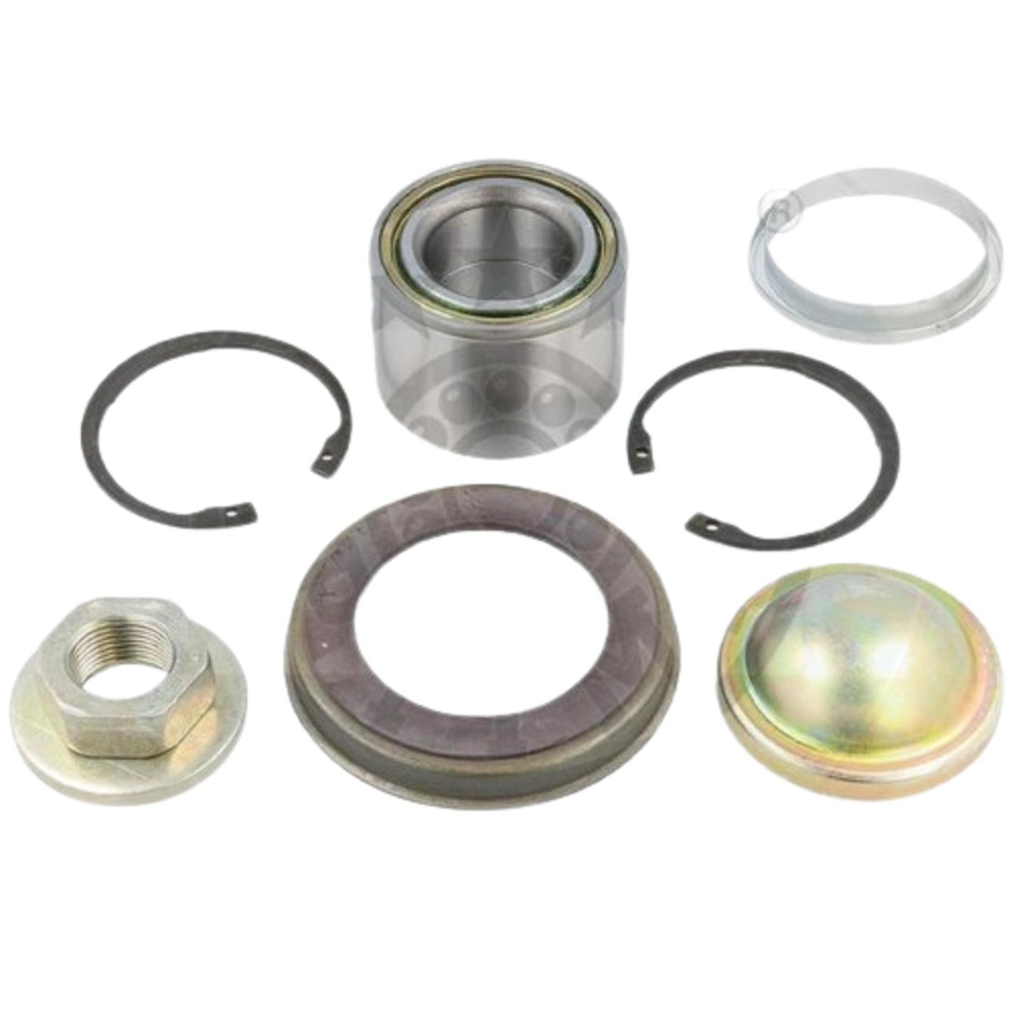 FOR FORD FOCUS FIESTA FUSION MAZDA 2 REAR WHEEL BEARING KIT (ABS SEAL CLIP NUT)