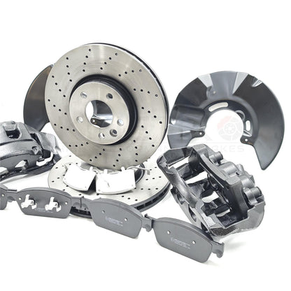 FOR TRANSPORTER T5 T6 BIG BRAKE 340mm CONVERSION FRONT REAR DRILLED DISC PADS