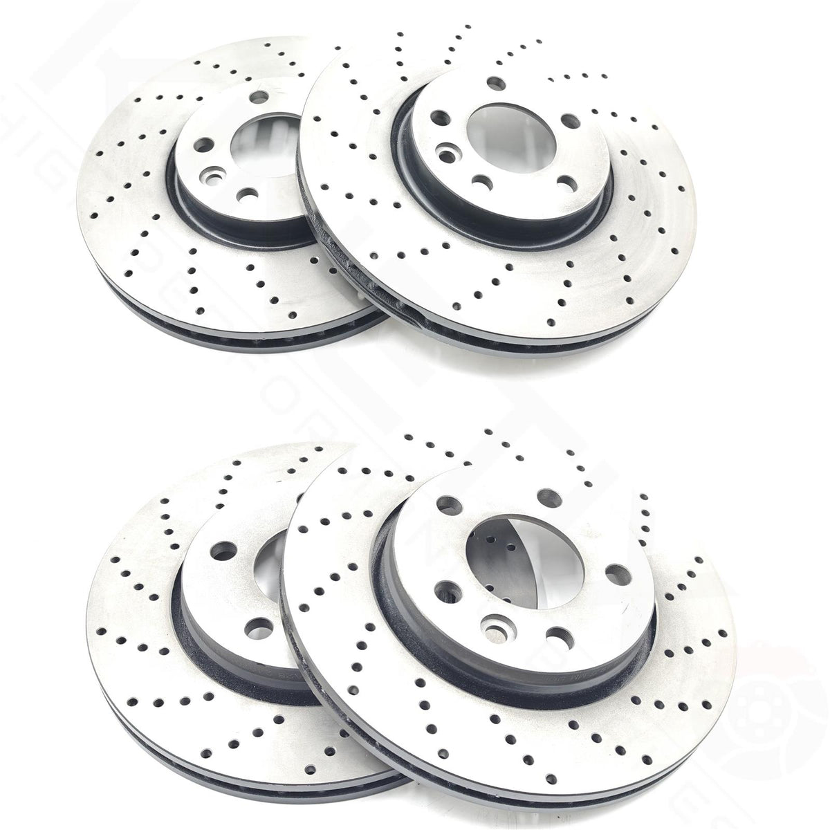 FOR TRANSPORTER T5 T6 BIG BRAKE 340mm CONVERSION FRONT REAR DRILLED DISC PADS