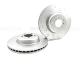 FITS BMW 3/4 SERIES F3x M SPORT J GROOVED FRONT BRAKE DISCS PADS & SENSOR 370mm