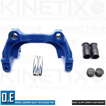 FOR AUDI SEAT SKODA VW REAR BRAKE CALIPER CARRIER SLIDERS BRACKETS PAIR BLUE