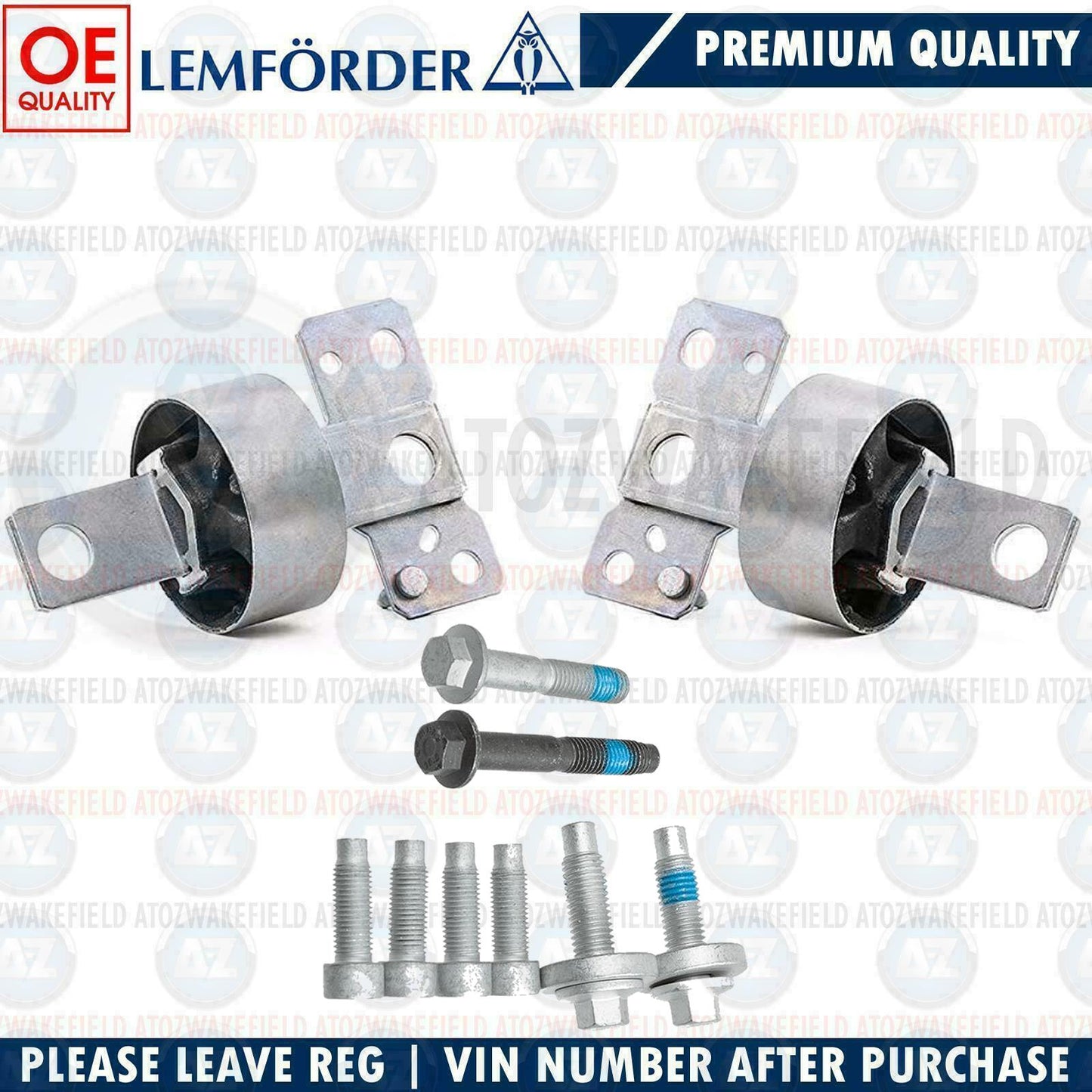FOR S60 S80 V60 V70 XC60 XC70 REAR LOWER TRAILING ARM SUSPENSION BUSHES GENUINE