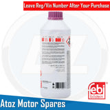 FOR AUDI SEAT SKODA VW FEBI ANTI FREEZE COOLANT 1.5 LITRES *PURPLE* VW TL 774-J