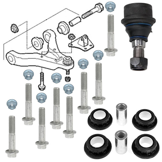 FOR IVECO DAILY FRONT LOWER SUSPENSION WISHBONE ARM BALL JOINT BUSHES REPAIR KIT