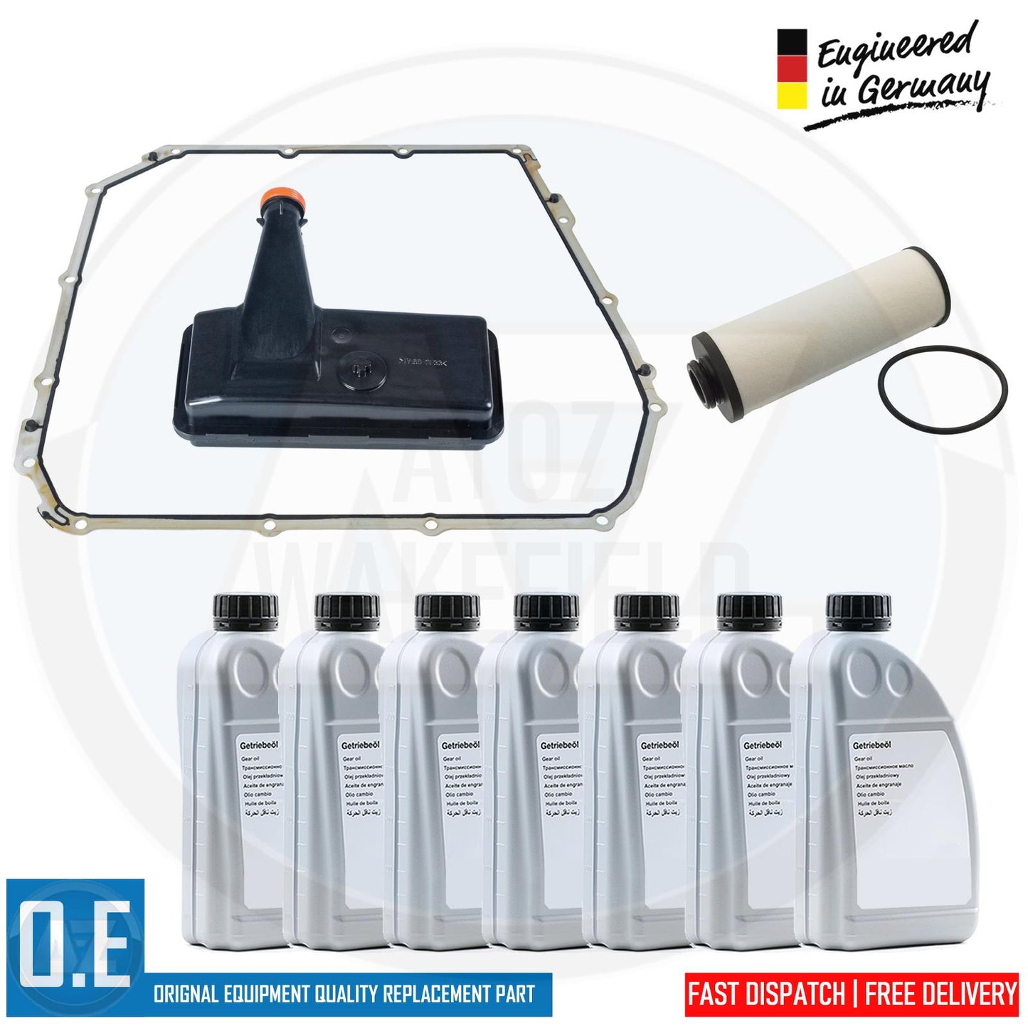 FOR AUDI Q5 AUTOMATIC S-TRONIC DSG TRANSMISSION GEARBOX PAN FILTER 7L OIL