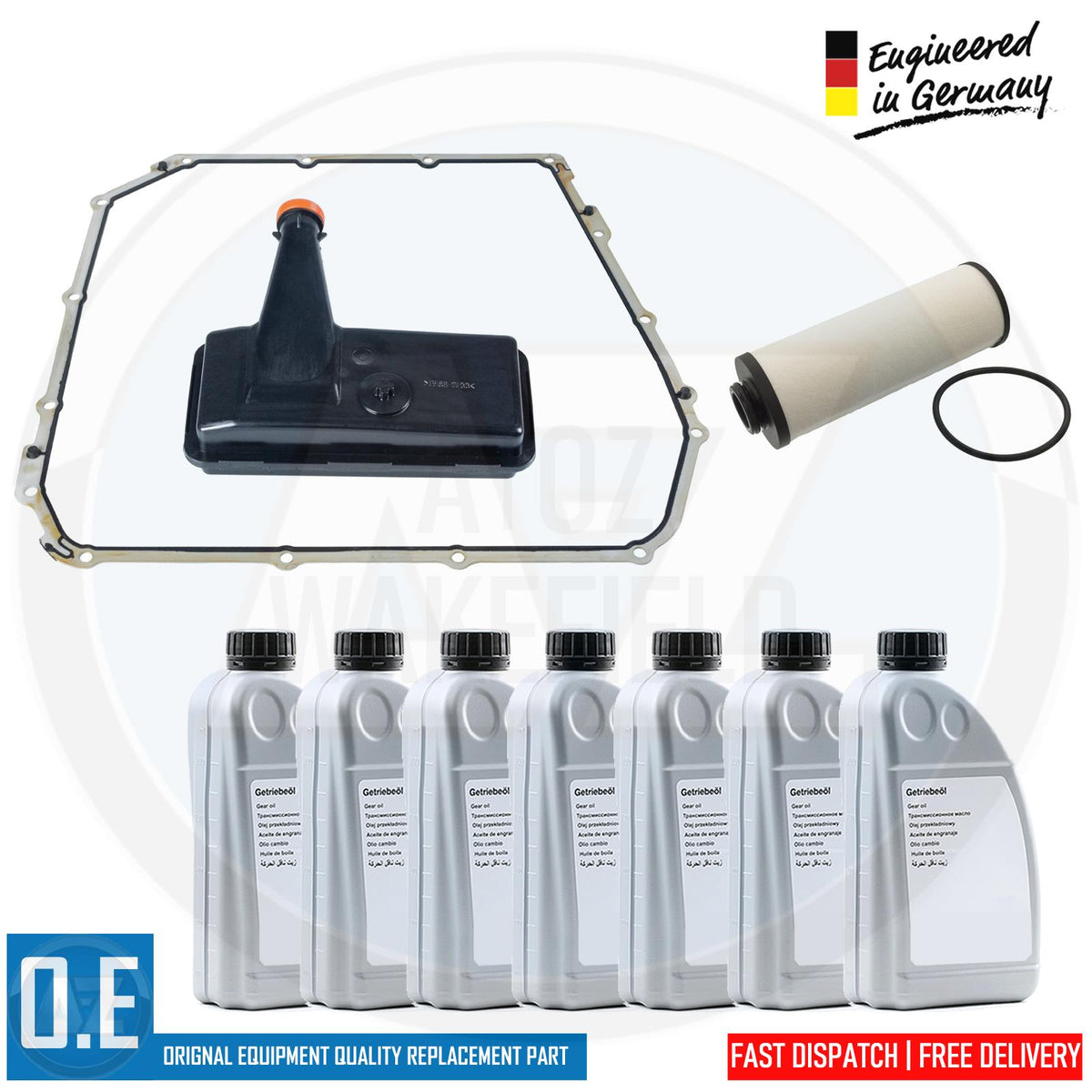 FOR AUDI Q5 AUTOMATIC S-TRONIC DSG TRANSMISSION GEARBOX PAN FILTER 7L OIL