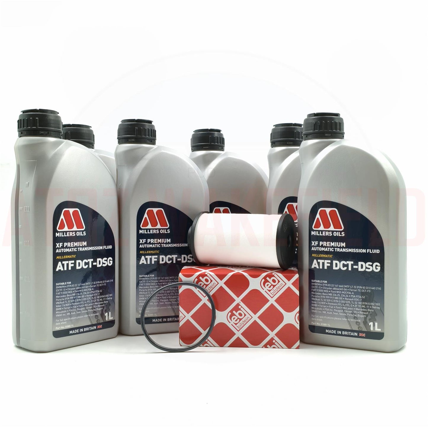 FOR AUDI Q2 1.6 TDI DQ250 (6-SPEED) DSG GEARBOX SERVICE FILTER KIT MILLERS OIL