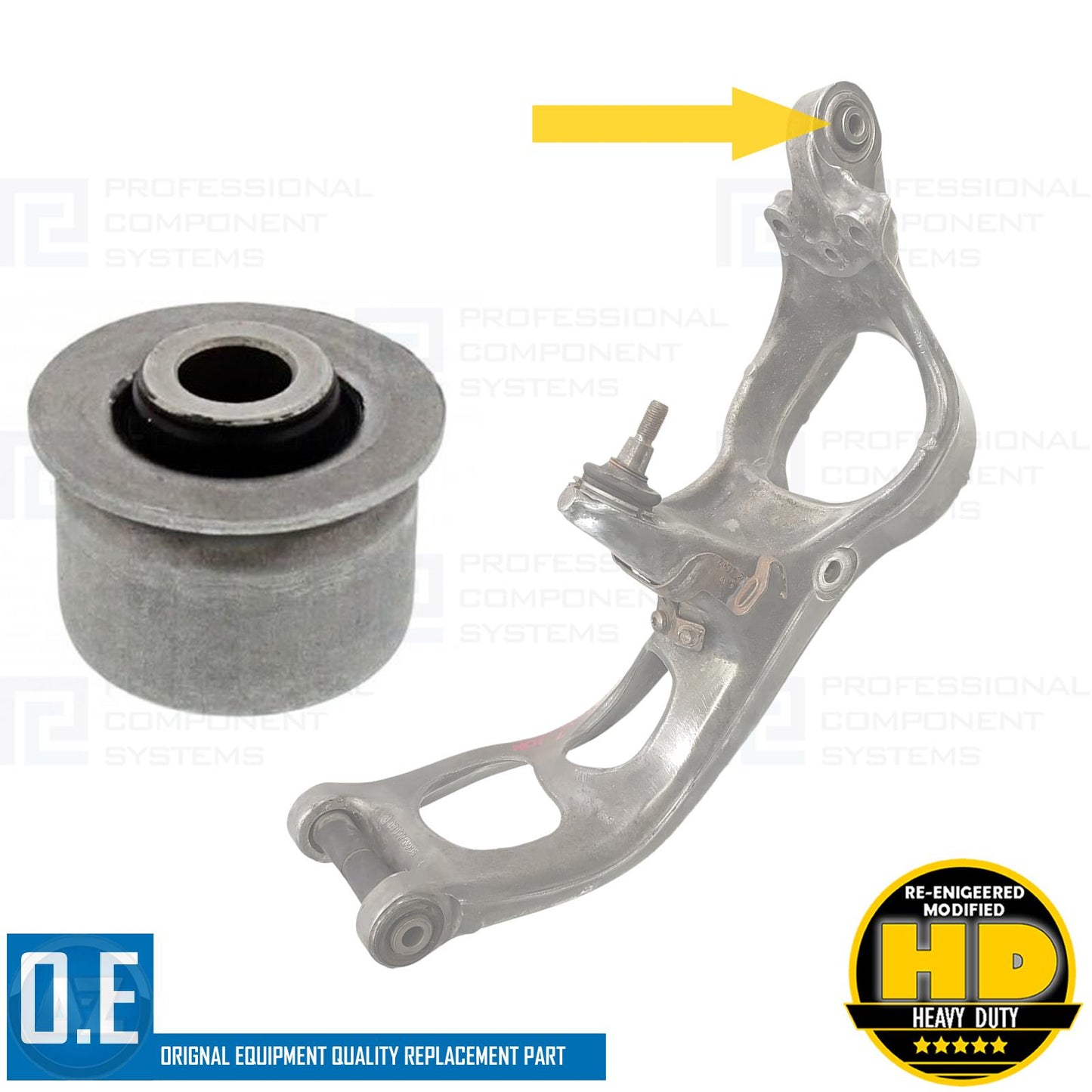 FOR CITROEN C5 C6 FRONT SUSPENSION LOWER HUB CARRIER BOTTOM BUSH BUSHES