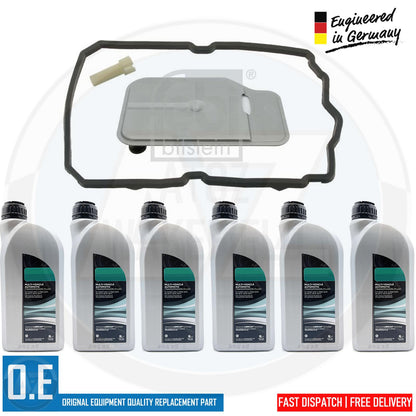FOR MERCEDES E-CLASS AUTOMATIC TRANSMISSION GEARBOX SUMP PAN FILTER 6L OIL KIT