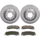 FOR PORSCHE 718 CAYMAN 982 4.0 GT4 FRONT LEFT RIGHT BRAKE DISCS APEC PADS 380mm