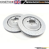 FOR PORSCHE 911 (992) GT3 RS 2021-2024 FRONT LEFT RIGHT BRAKE DISCS PADS 408mm