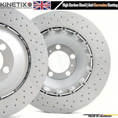 FOR PORSCHE 911 4.0 GT3 PDK 2021+ FRONT BRAKE DISCS PAIR 408mm X 36mm 9GT615301L / 9GT615301G / 9GT615302L / 9GT615302G / 9GT 615 301 L / 9GT 615 301 G / 9GT 615 302 L / 9GT 615 302 G