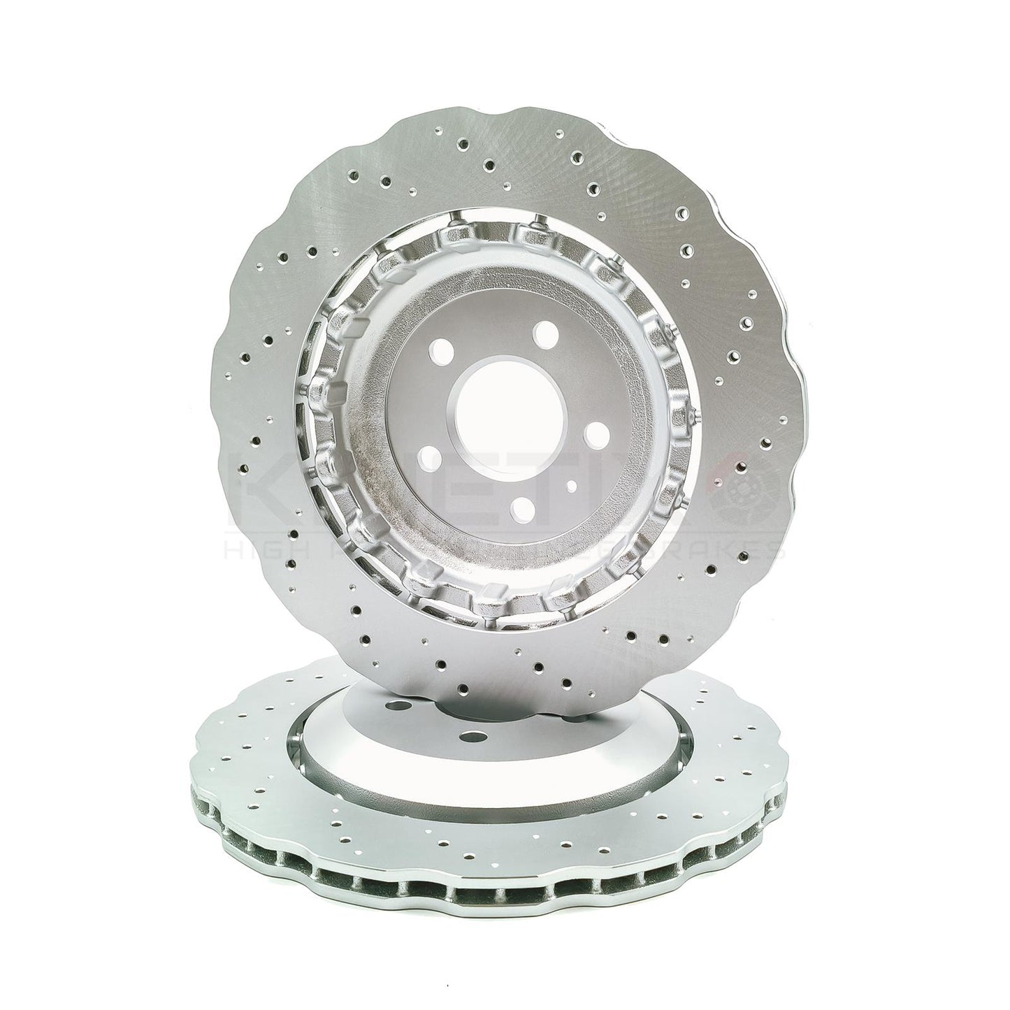 FOR AUDI RS6 (C7) 2013-2018 WAVEY FRONT REAR BRAKE DISCS PADS 390mm 356mm