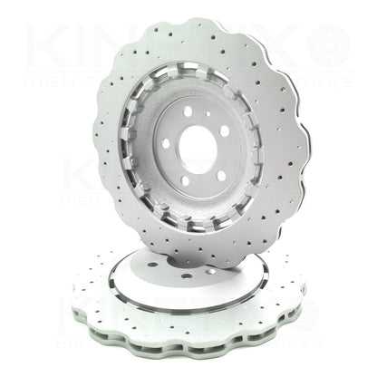 FOR AUDI RS6 C7 (2013-2018) PERFORMANCE REAR WAVEY BRAKE DISC 356mm 4G0615601E