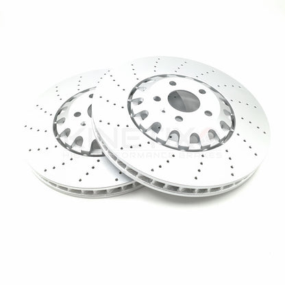 FOR AUDI RS4 RS5 B9 DRILLED FRONT REAR BRAKE DISCS 375mm 330mm 8W0 615 601 G 4M0 615 301 AM / 8W0615601G 4M0615301AM